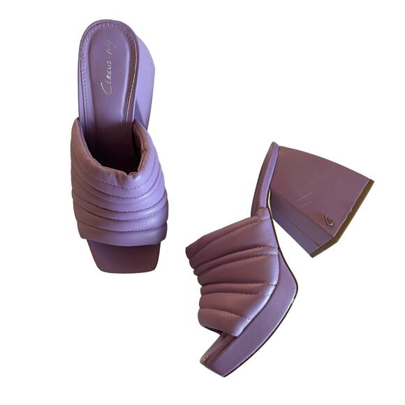 Circus by Sam Edelman Marlie Orchid Lilac Block
Heel Platform Sandals Size 5.5 - Picture 1 of 9
